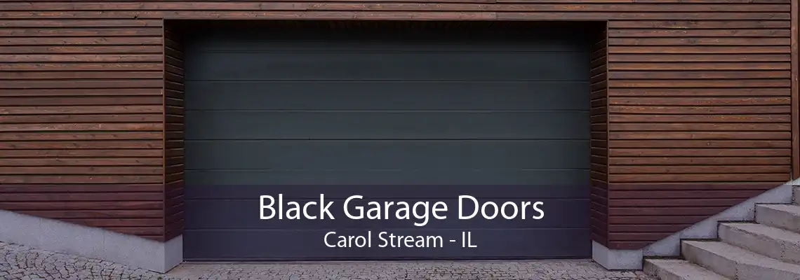 Black Garage Doors Carol Stream - IL