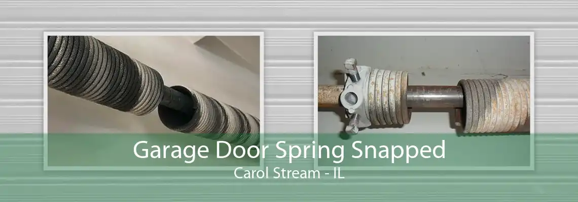 Garage Door Spring Snapped Carol Stream - IL